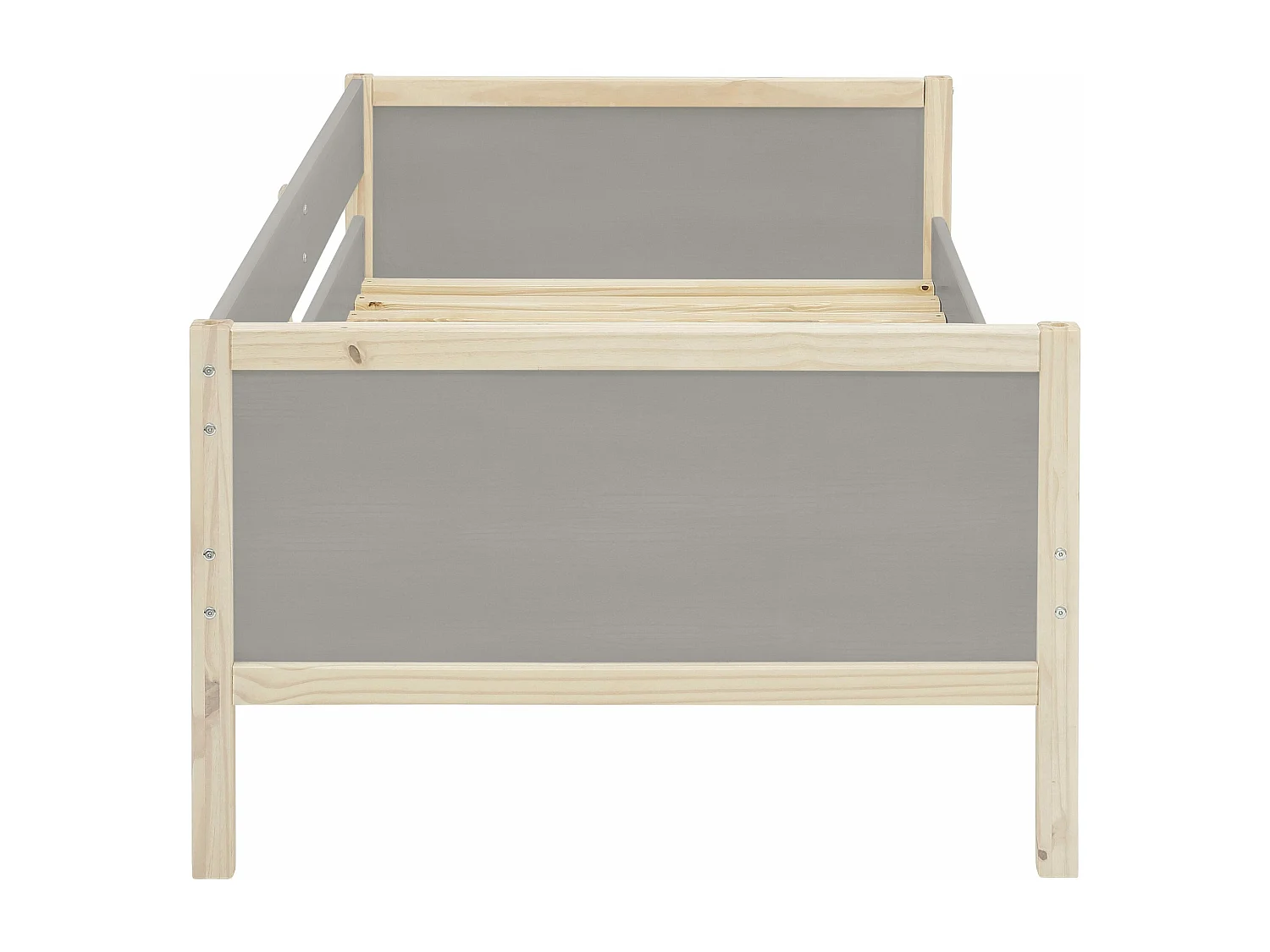 Square Line|Lit de jour Grey Nature