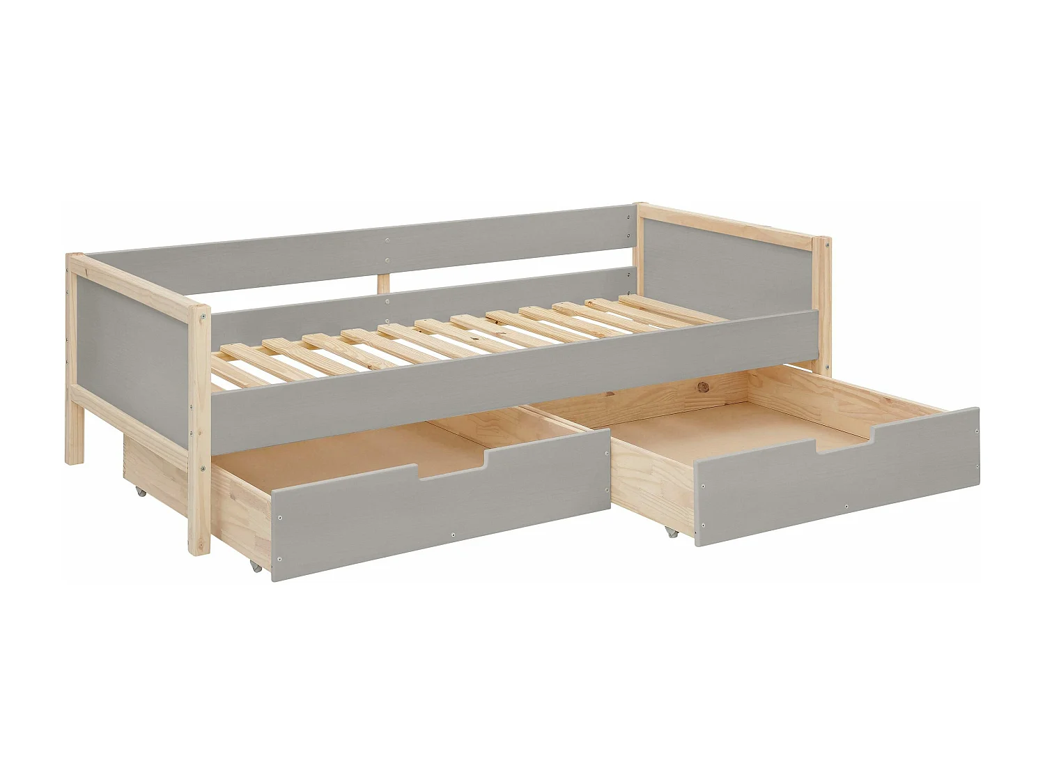 Square Line|Lit de jour Grey Nature