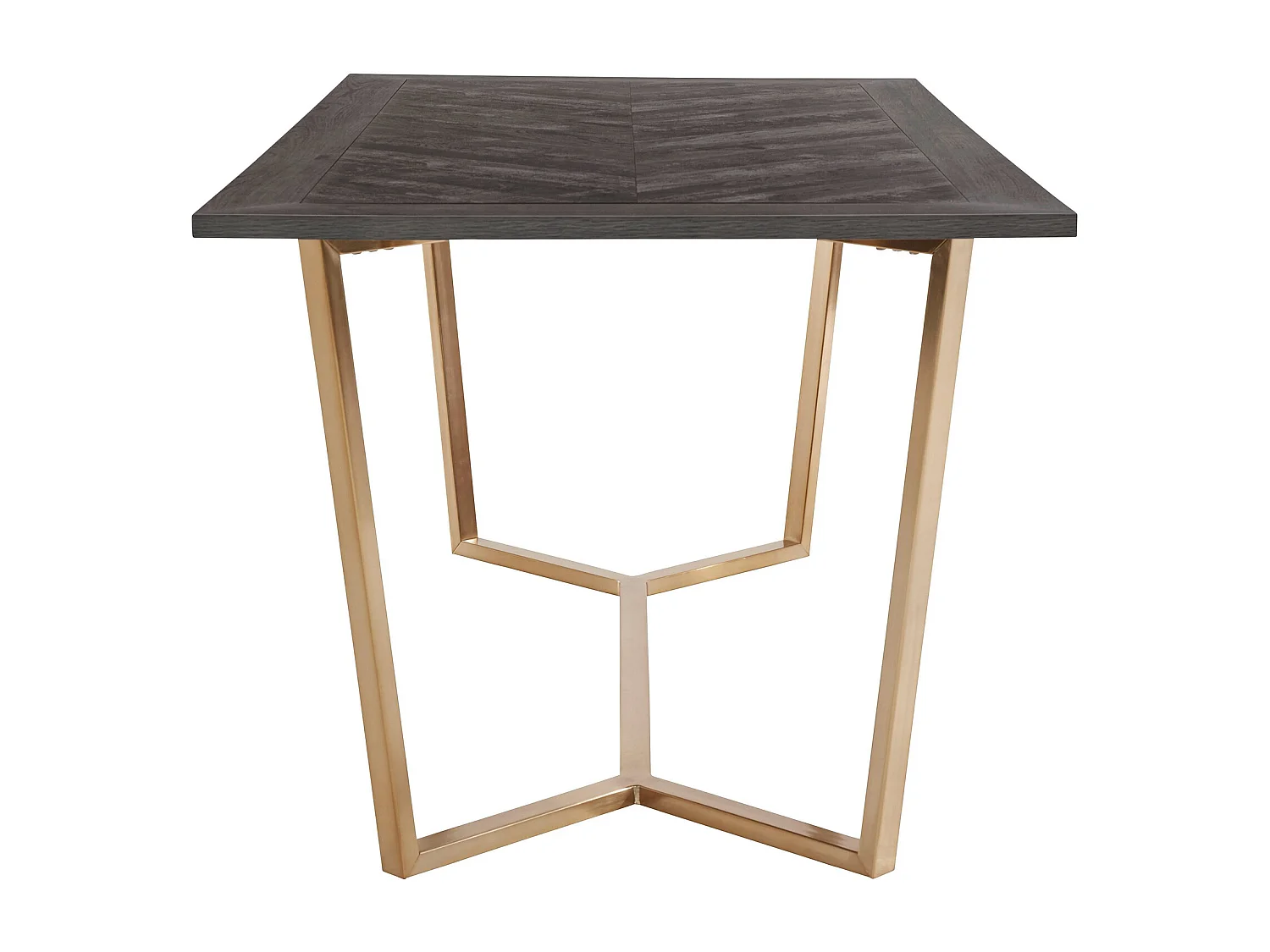 Eettafel van donker hout