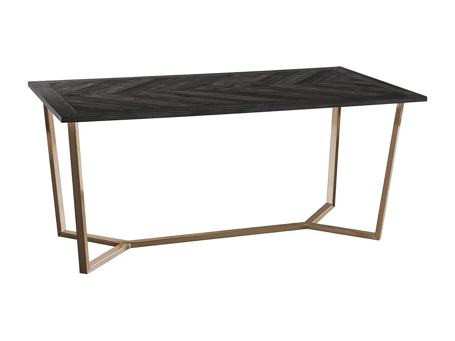 Eettafel van donker hout