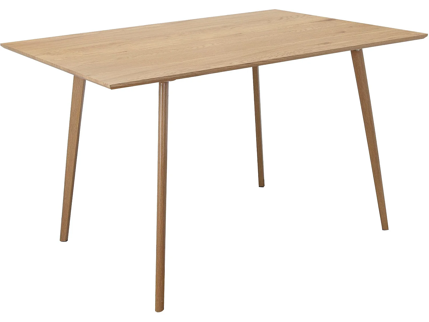 Esstisch 120 cm 8 Plätze in Eiche Natur