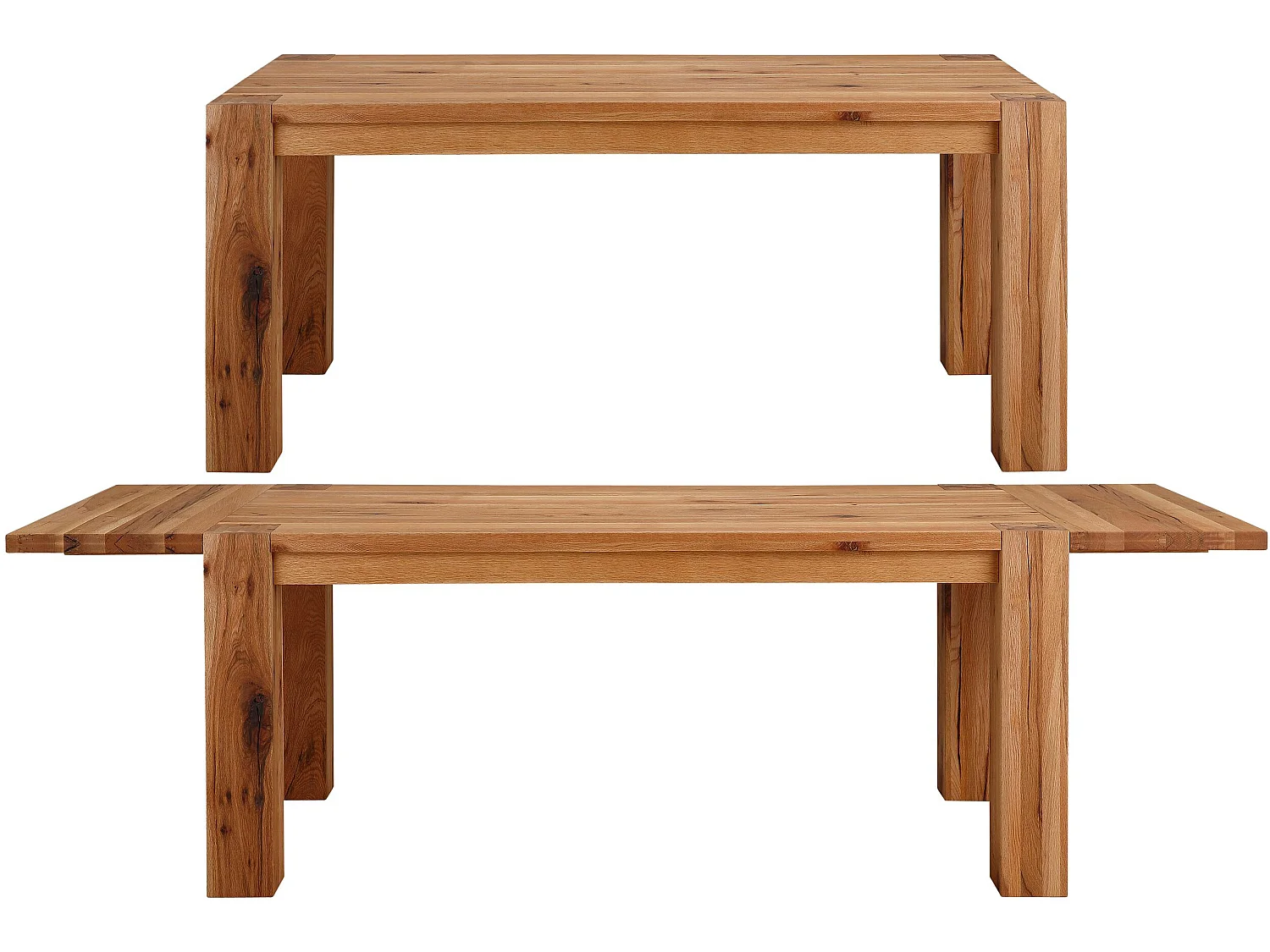 Helene | Mesa de Jantar 240 cm em Carvalho Cinzento Lavado