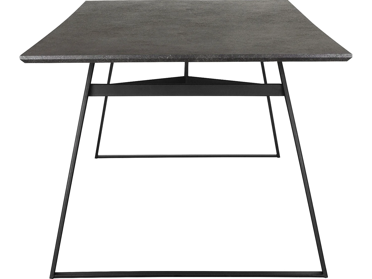Fuji Mesa de comedor 200x100 Marrón gris Negro
