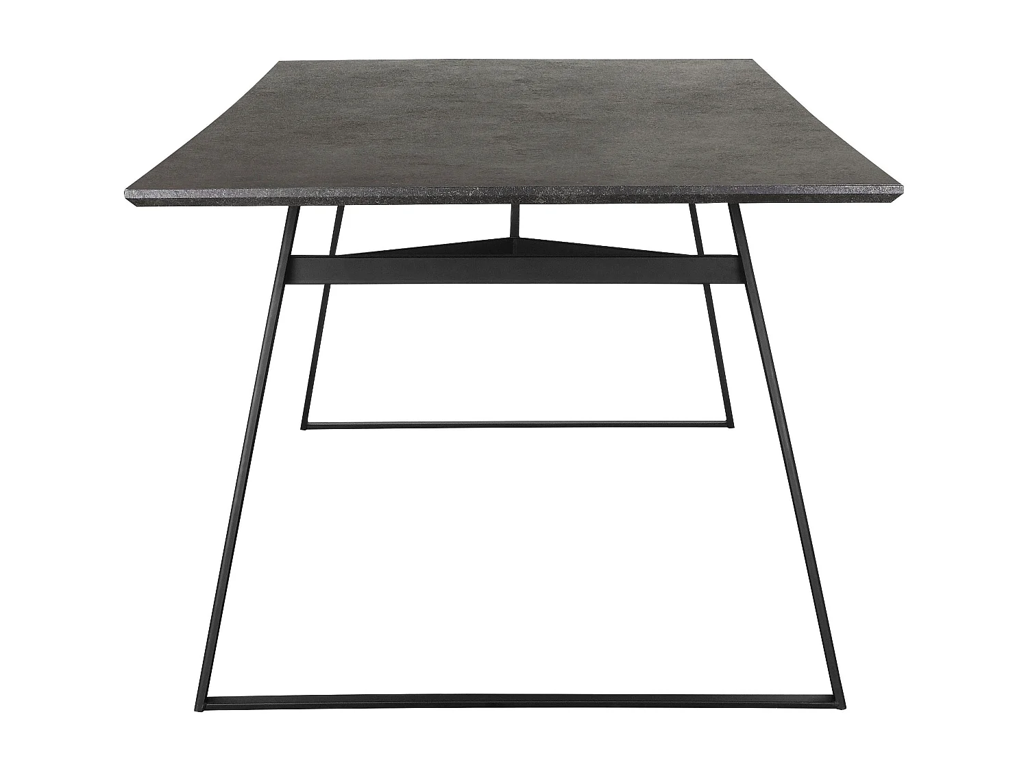 Fuji Esstisch 200x100 Braungrau Schwarz