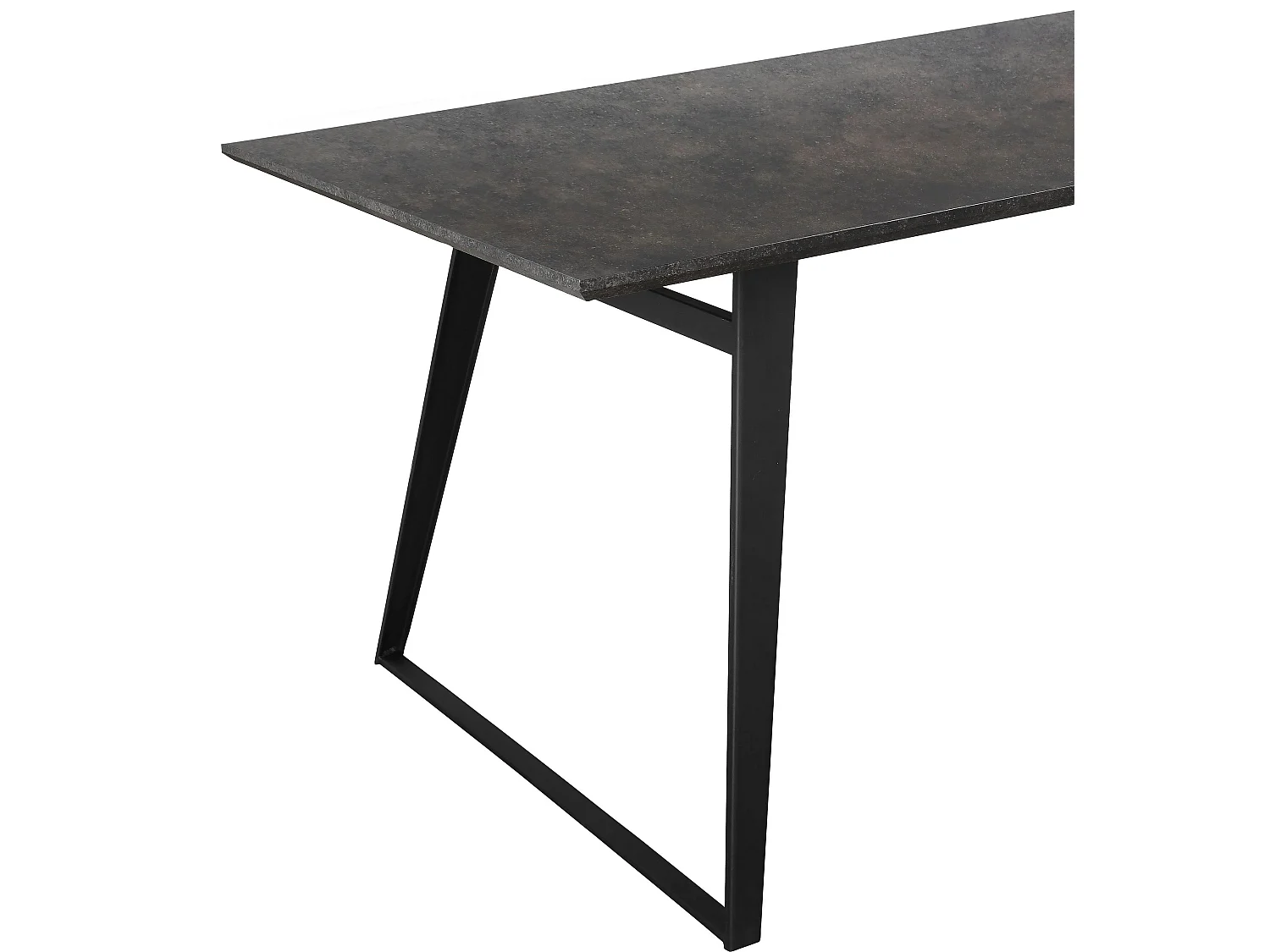 Fuji Mesa de Comedor 120x80 Marrón gris Negro
