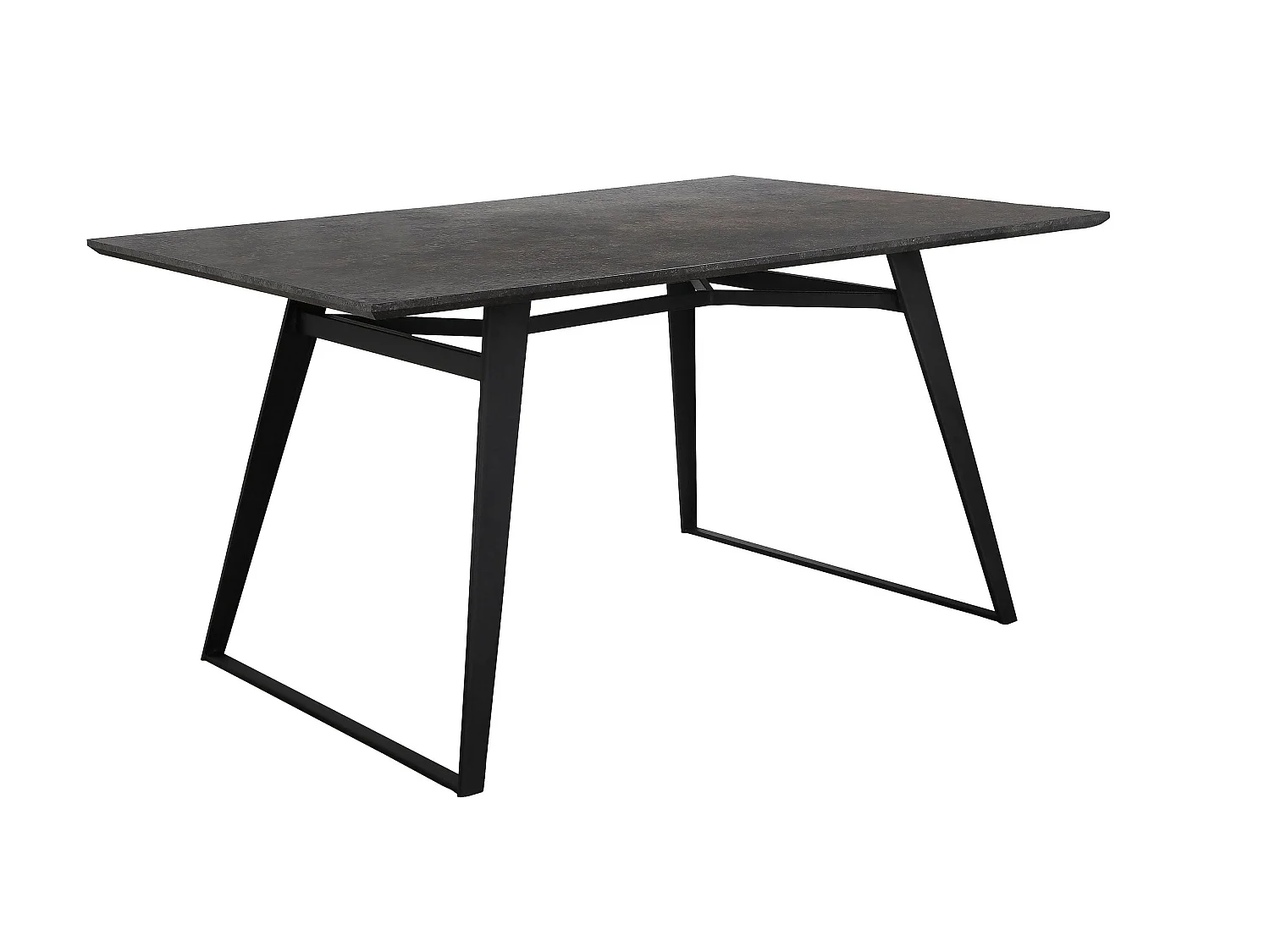 Fuji Mesa de Comedor 120x80 Marrón gris Negro