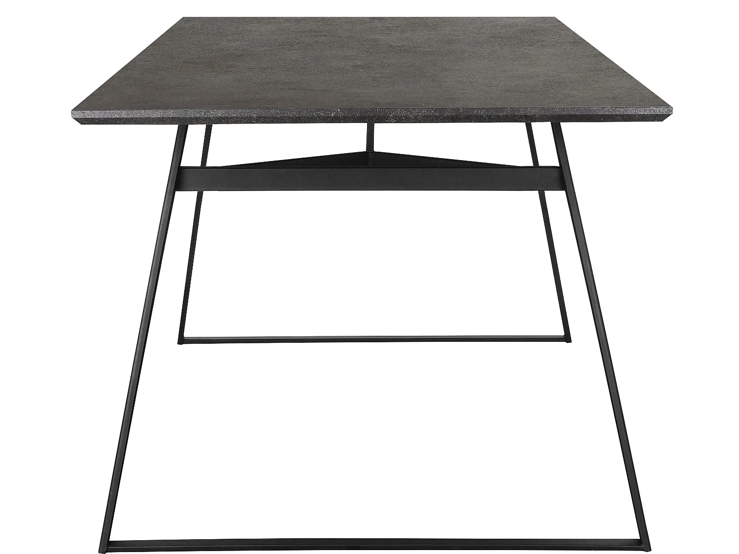 Fuji|Table de salle à manger 120x80 cm Marron Gris Noir