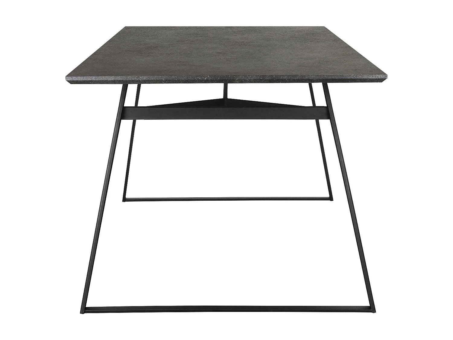 Fuji|Table de salle à manger 120x80 cm Marron Gris Noir