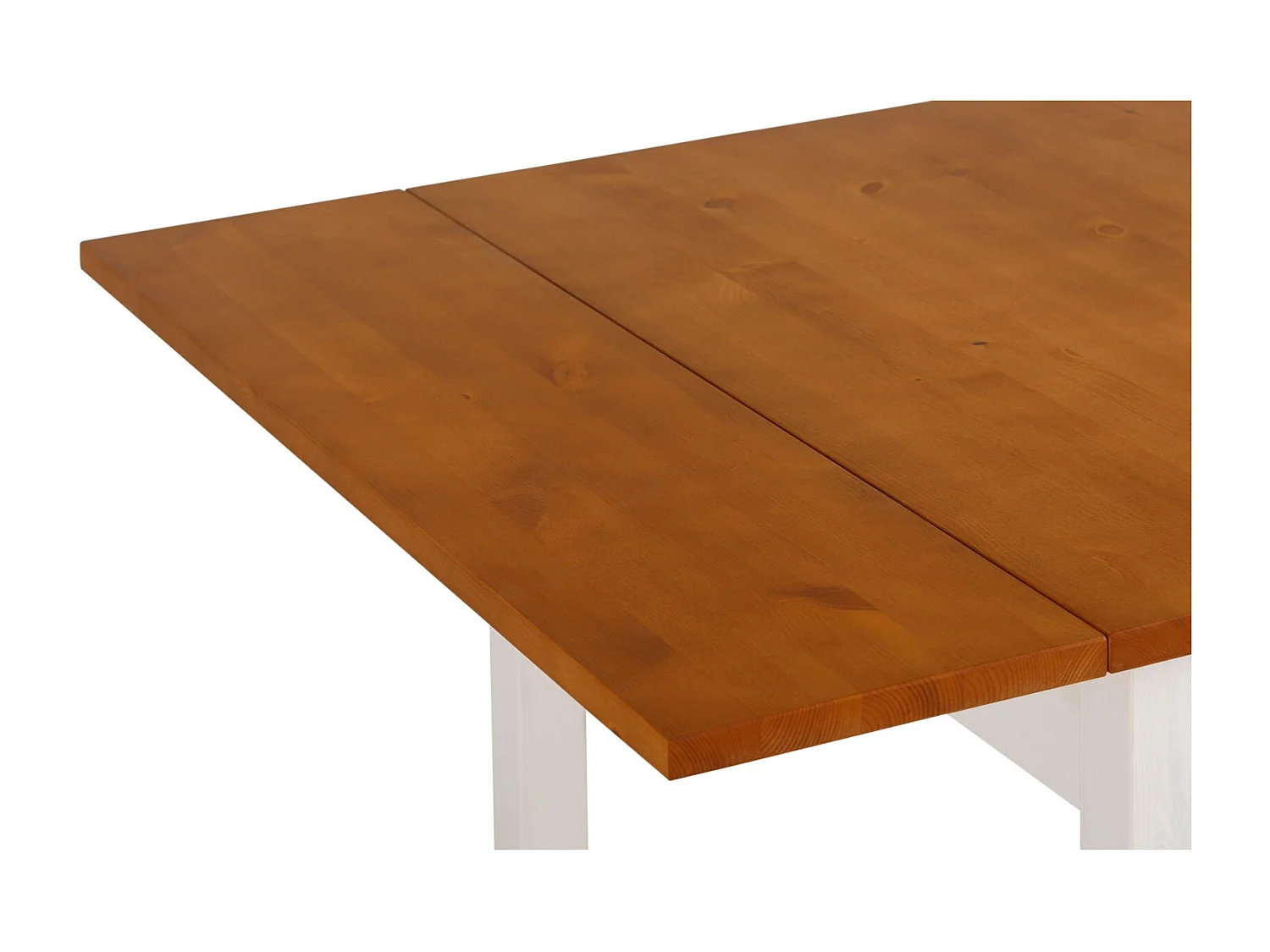 Maike|Table à manger en pin marron blanc 4 personnes L80