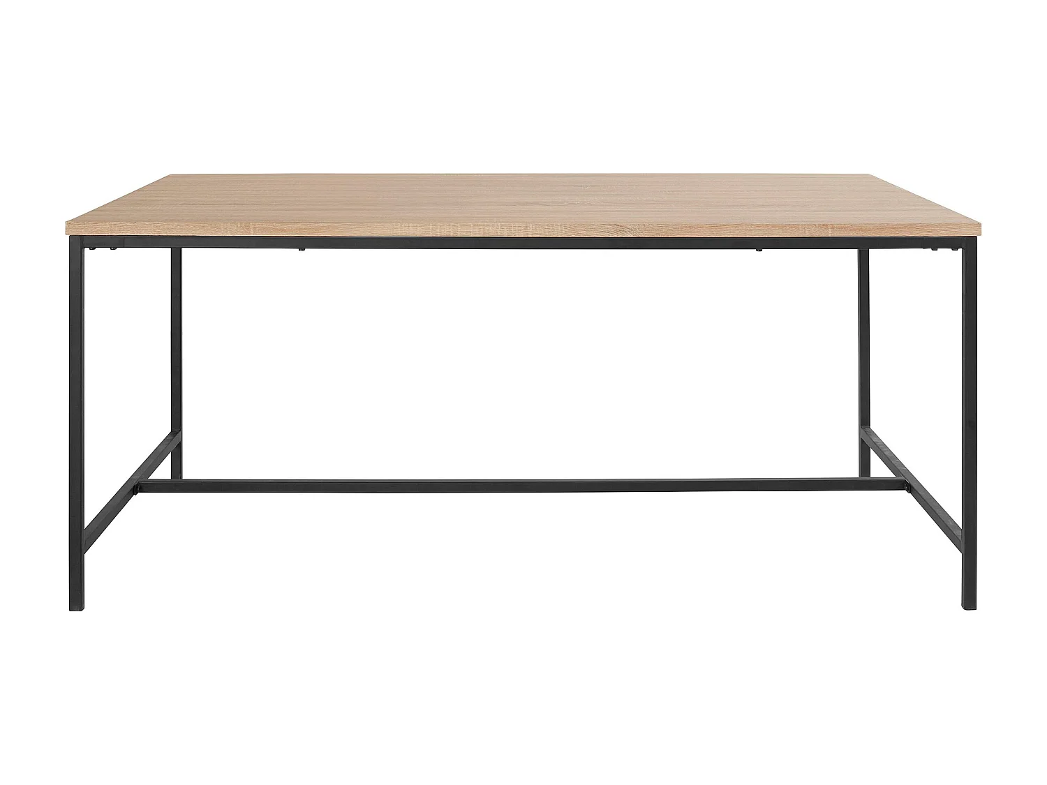 Kavi | Mesa de Jantar 180 cm 8 lugares em Carvalho Preto