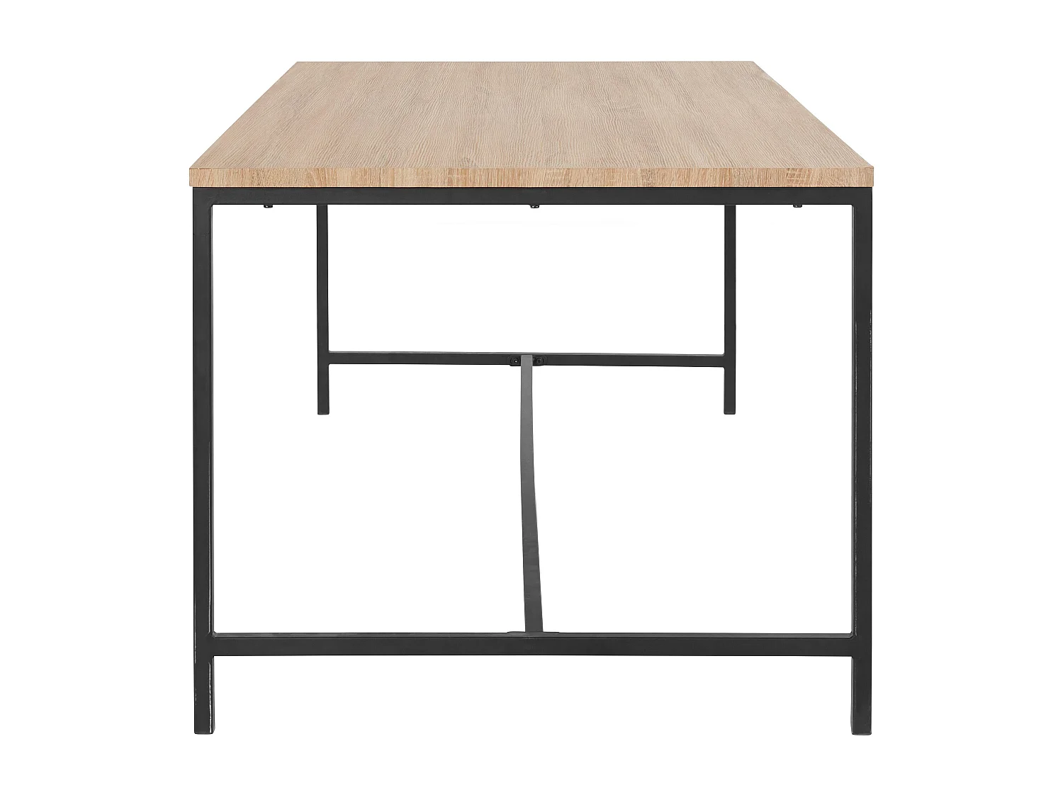 Kavi | Mesa de Jantar 180 cm 8 lugares em Carvalho Preto