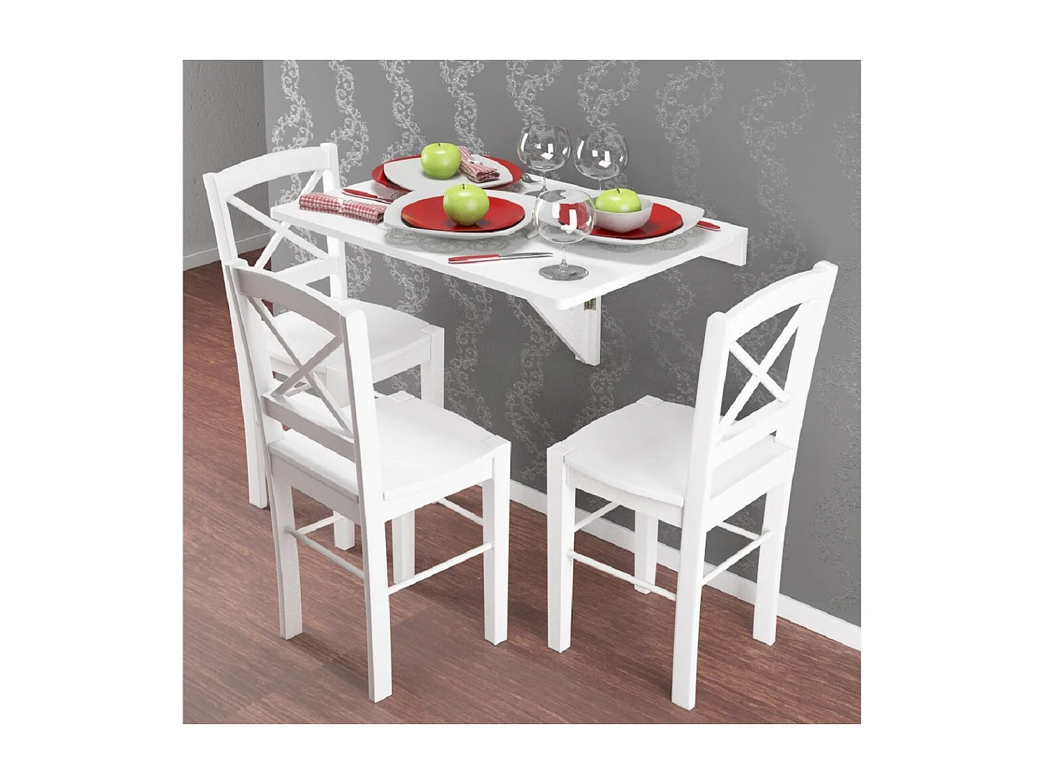 Mesa colgante Trend Blanco