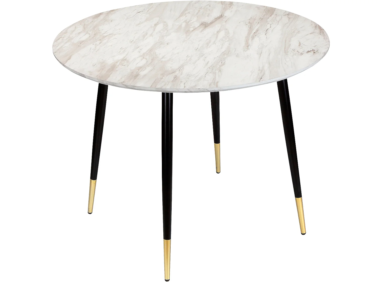 Mesa Monza Ã˜100 Mármol Negro Oro