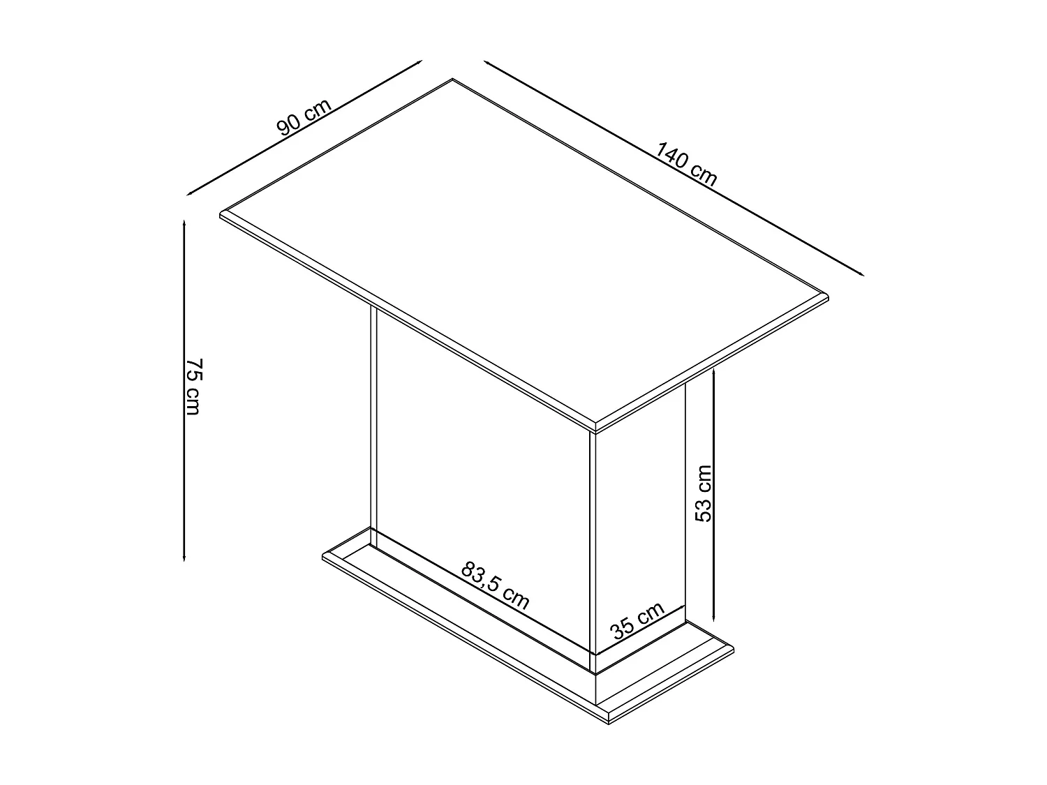Sara Esstisch Fix Top L