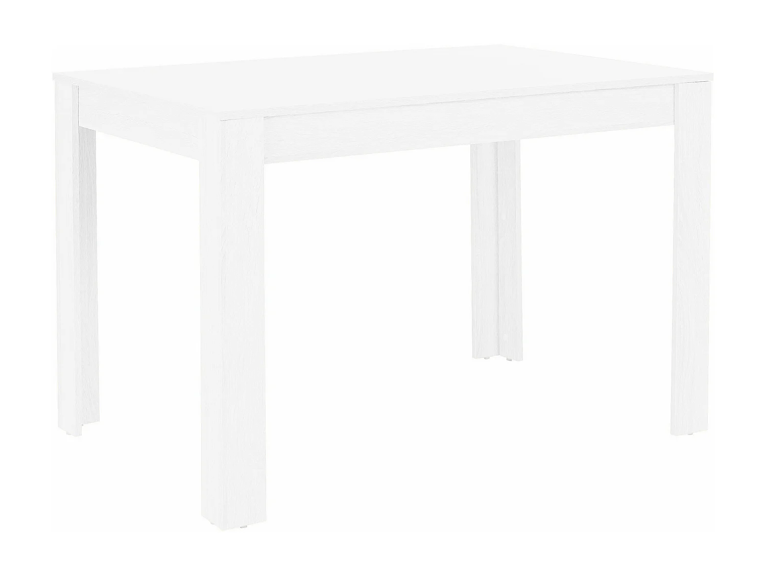 Lynn | Table de salle à manger 120x80 cm en MDF blanc