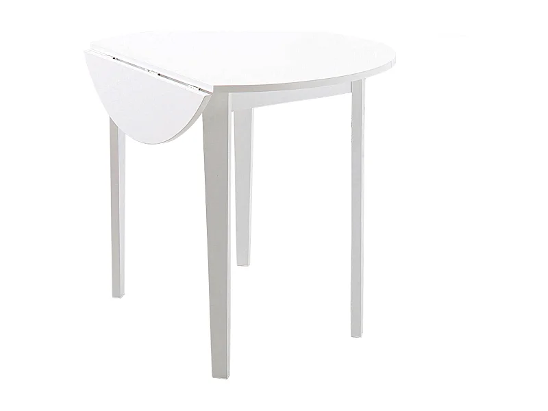 Trend|Table à manger en effet pin blanc 4 personnes 92x54