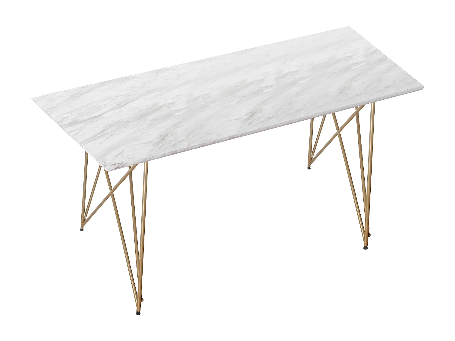 Asama eettafel 120x80 marmer goud