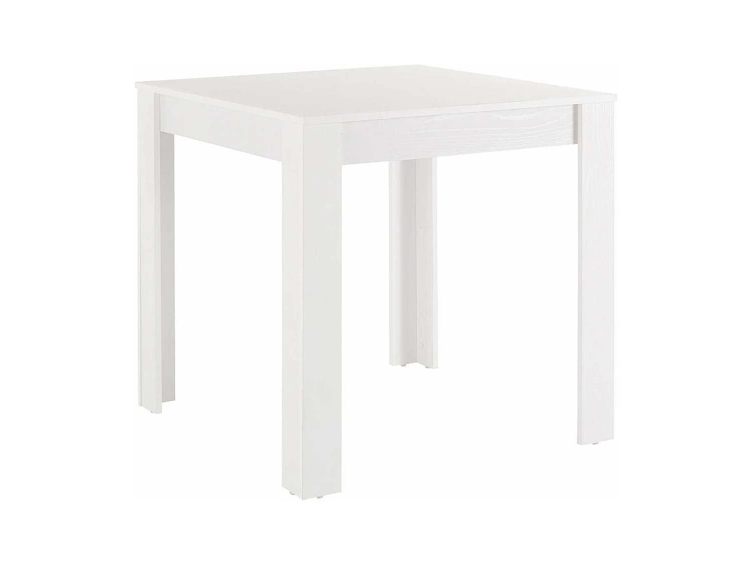 Lynn|Table à manger en mélaminé blanc 4 personnes L80