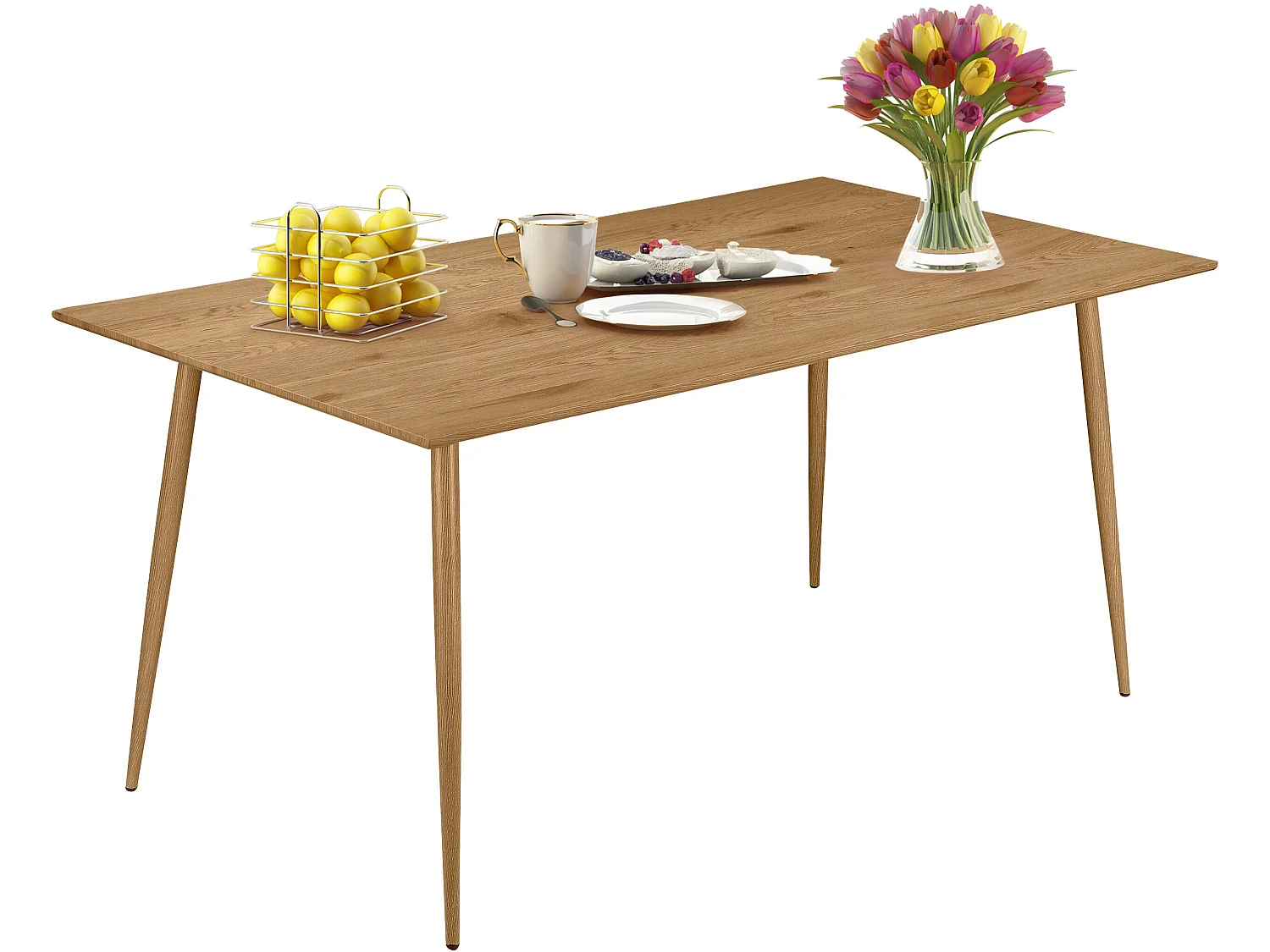 Monza Tafel 120 Eiken Eiken