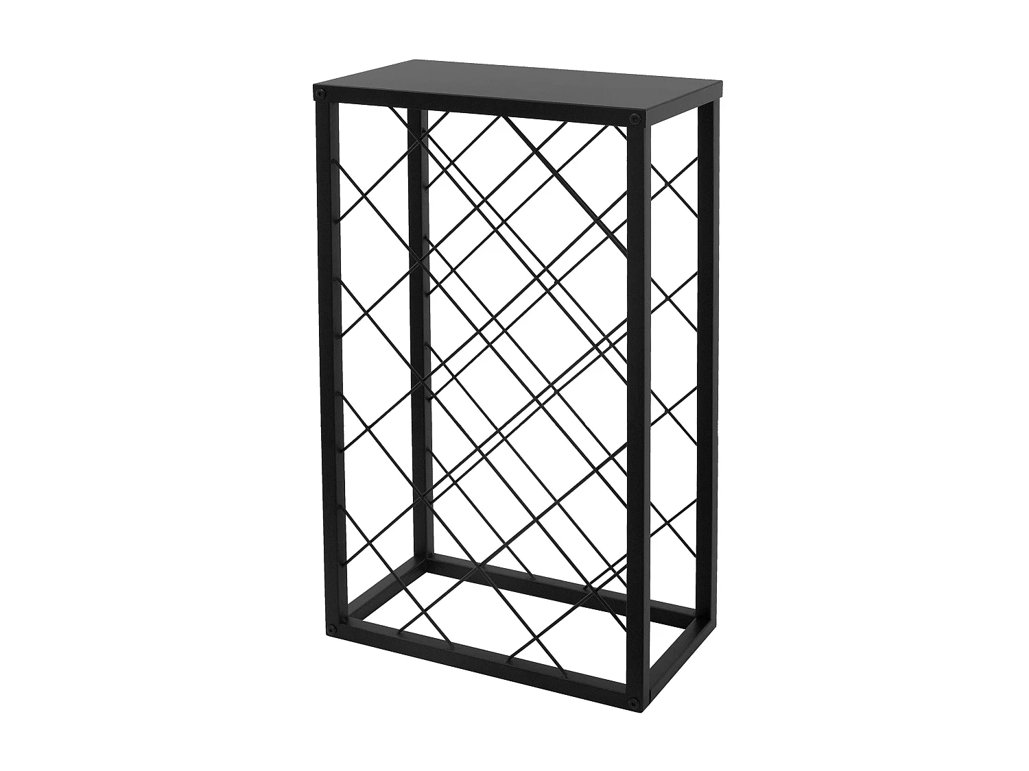 Casier à vin 23 bouteilles porte-verres de bar armoire à vin noir 40x22x68 cm