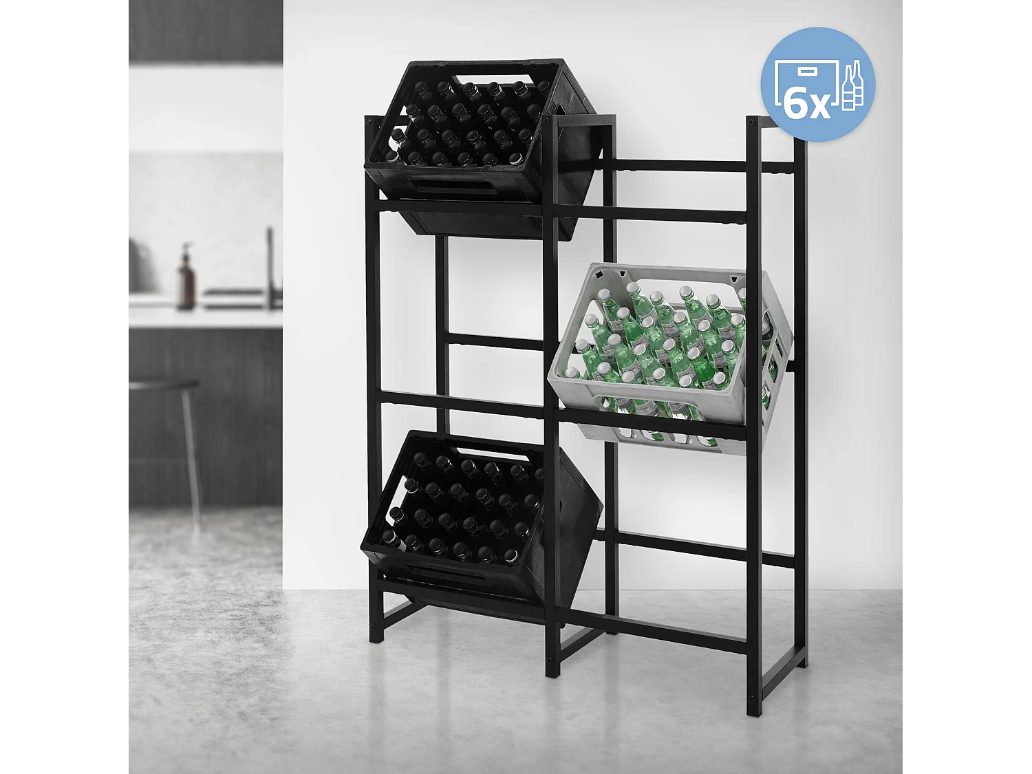 Botellero 6 cajas botellero botellero botellero botellero acero