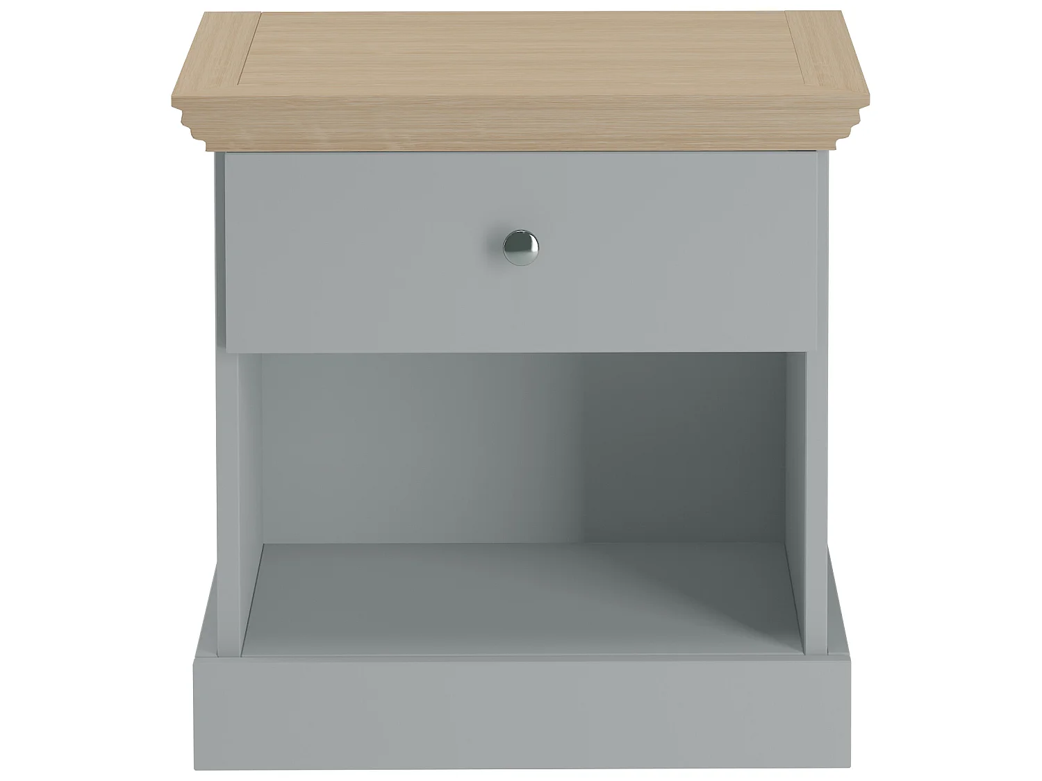 Binz Comodino 1 Anta Rovere Grigio