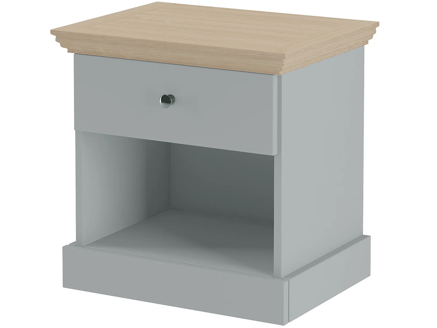 Binz Comodino 1 Anta Rovere Grigio