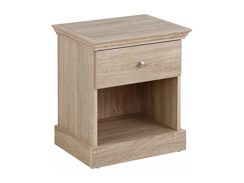 Binz|Table de chevet avec 1 porte en effet chêne