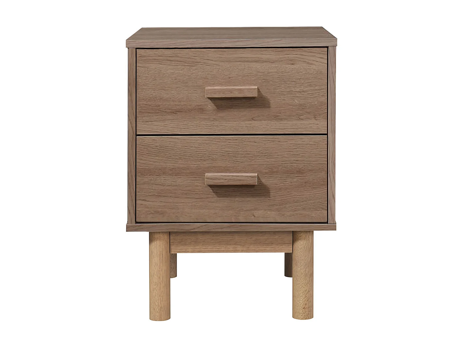 Melanie Nachtkastje 2 Laden Eiken Eiken