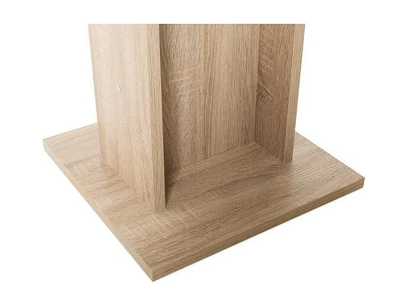 Table a manger de 2 a 4 personnes - Carrée - Classique - Décor chene - GUSTAVE - L 80 x l 80 cm