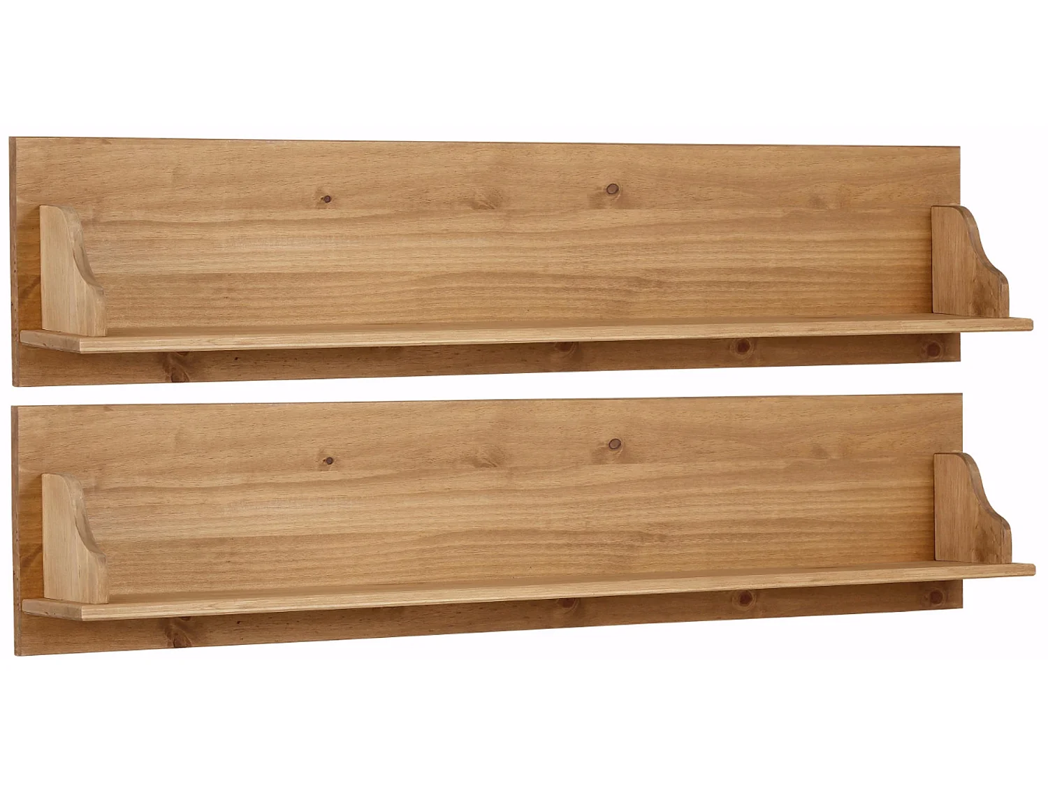 Melissa | Etagères murales set de 2 en pin nature