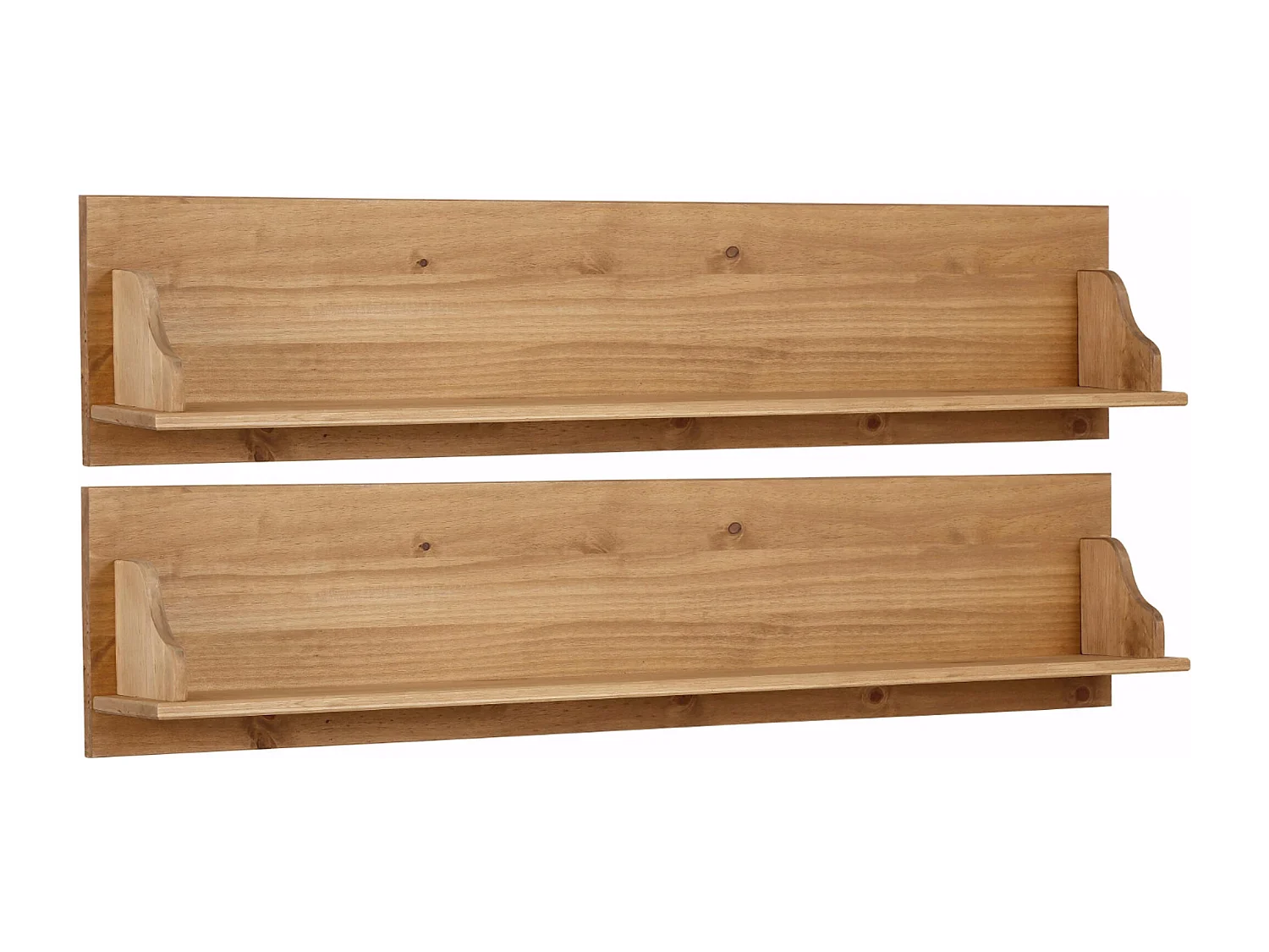 Melissa | Etagères murales set de 2 en pin nature