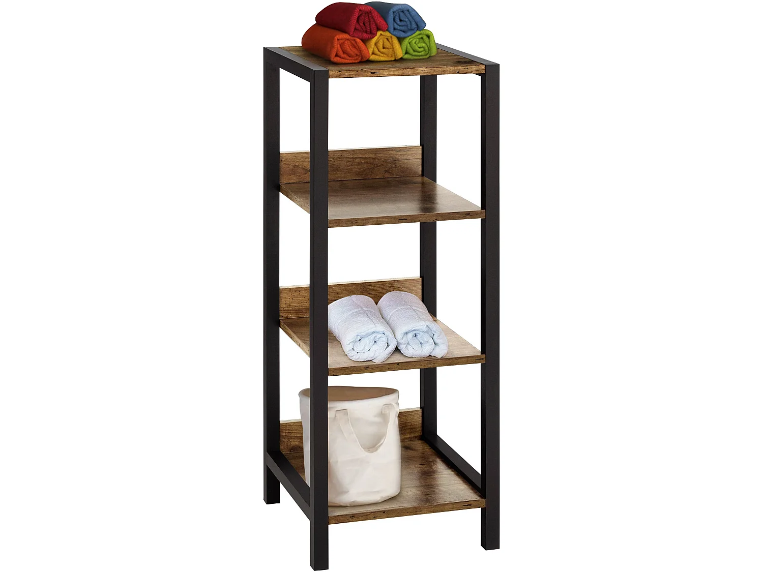 Chris | Étagère à 3 compartiments en panneau de particules de chêne parcifique