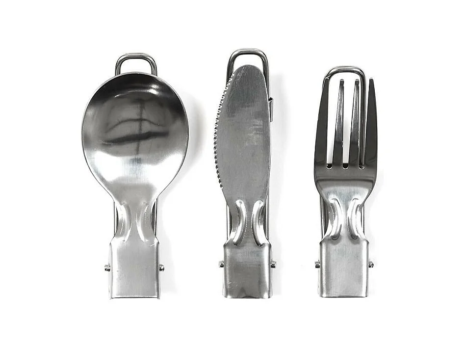 Couverts Pliables "Facile à Emporter" 8cm Argent