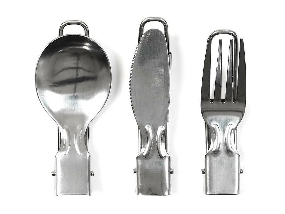 Couverts Pliables "Facile à Emporter" 8cm Argent