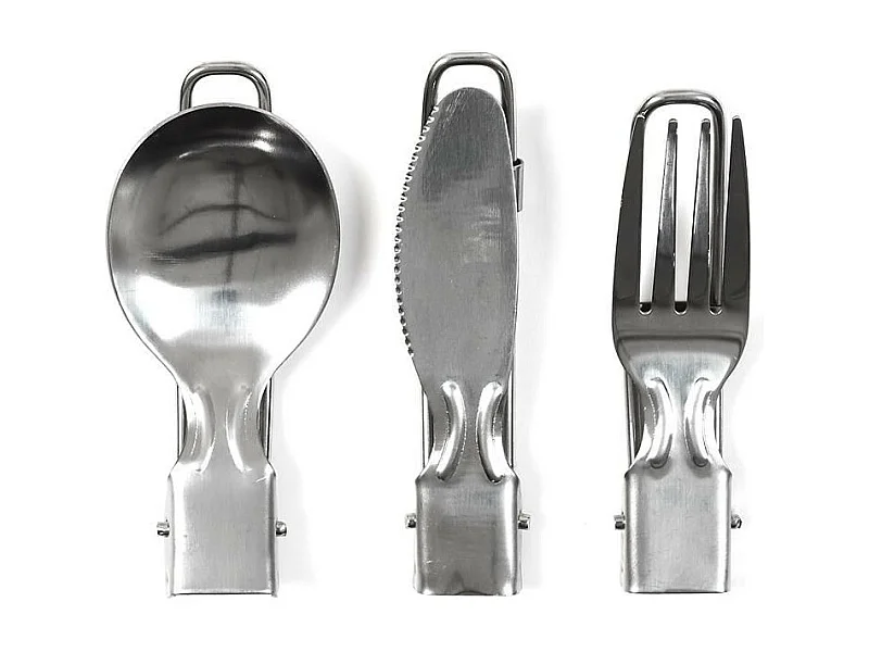 Couverts Pliables "Facile à Emporter" 8cm Argent