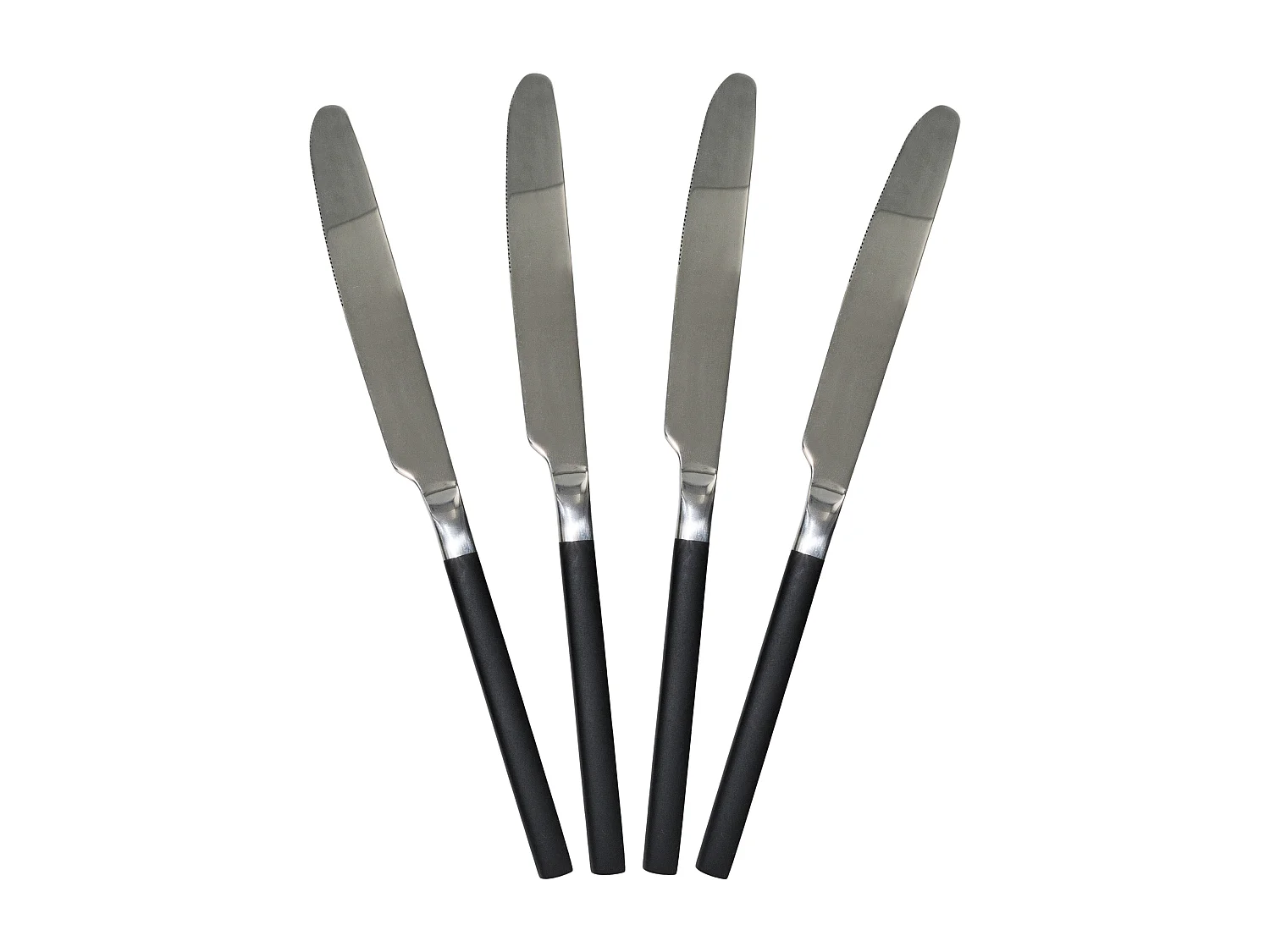 Menagere 16 Pieces Inox Manche Noir