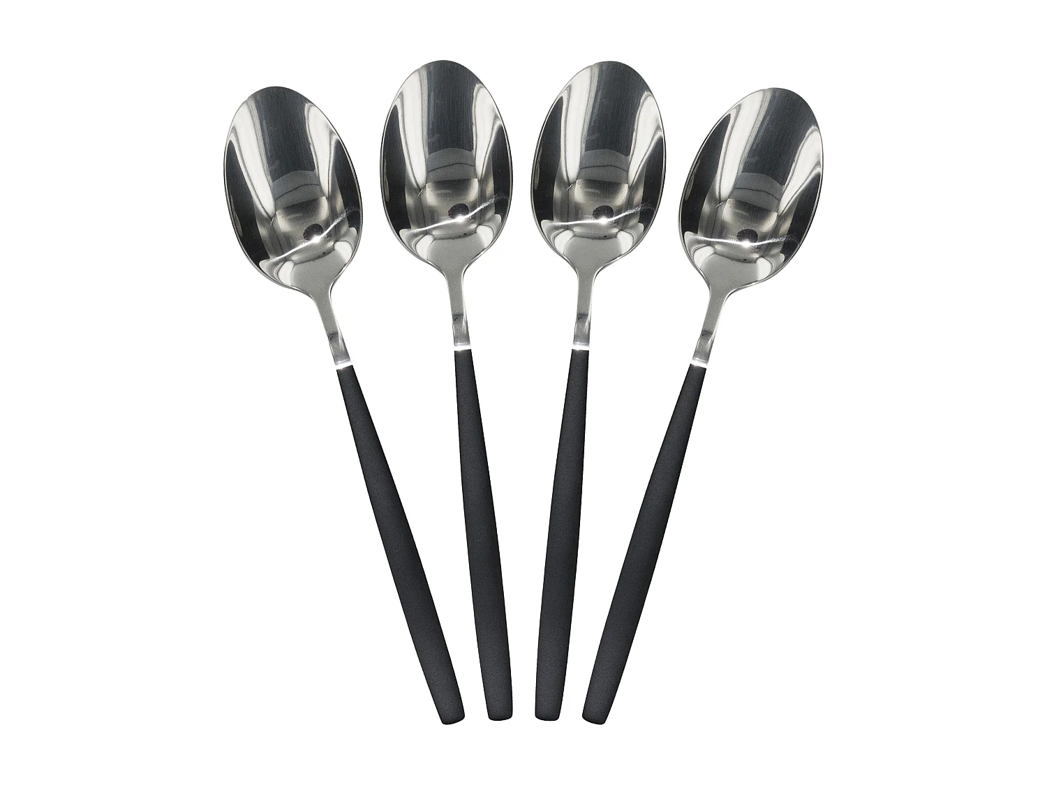 Menagere 16 Pieces Inox Manche Noir