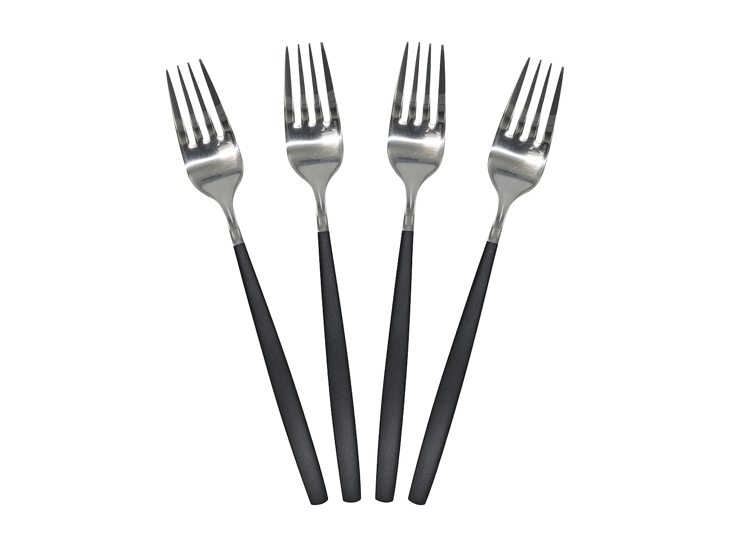 Menagere 16 Pieces Inox Manche Noir