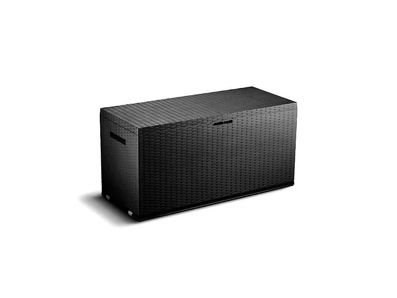 Malle de rangement en résine - 350 L - Gris anthracite - 120 x 52 x 60 cm