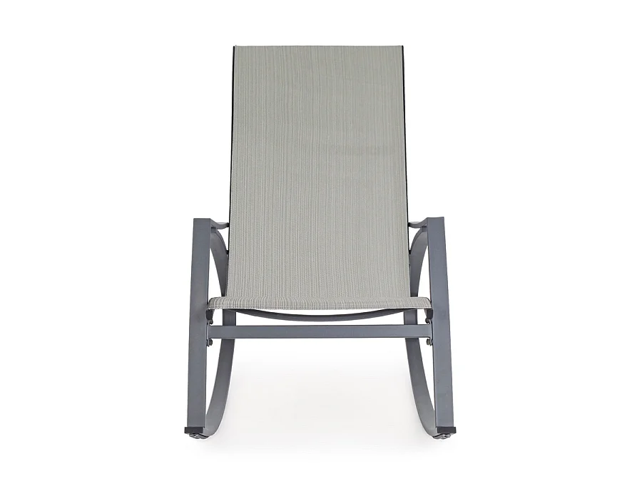 Estosa - Fauteuil à bascule de jardin Telma gris
