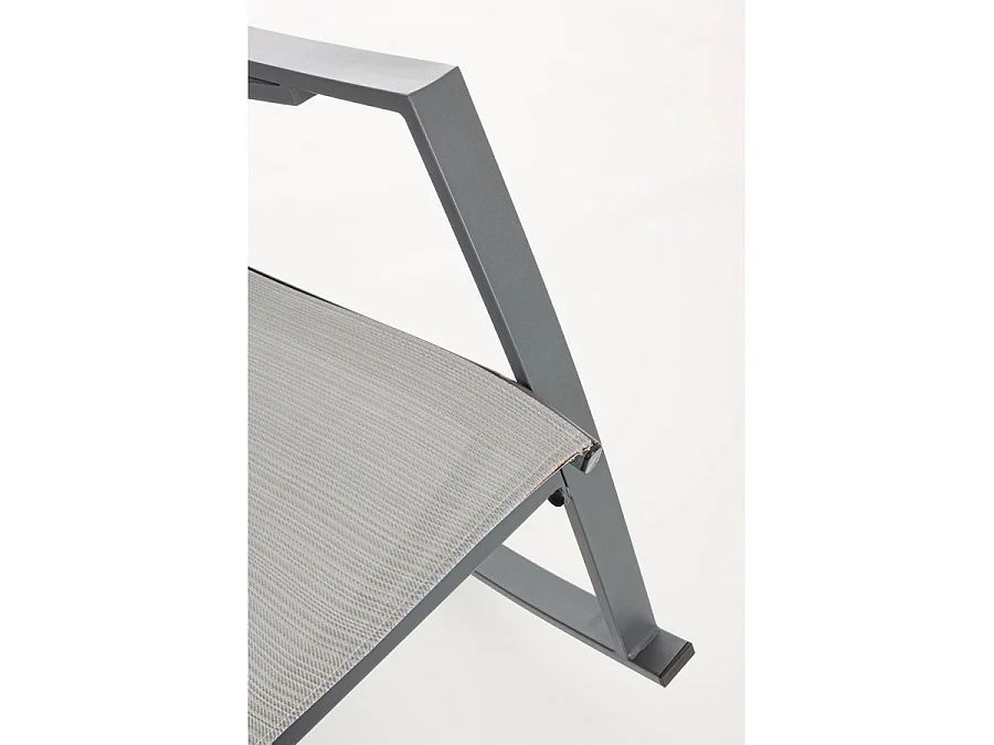 Estosa - Fauteuil à bascule de jardin Telma gris