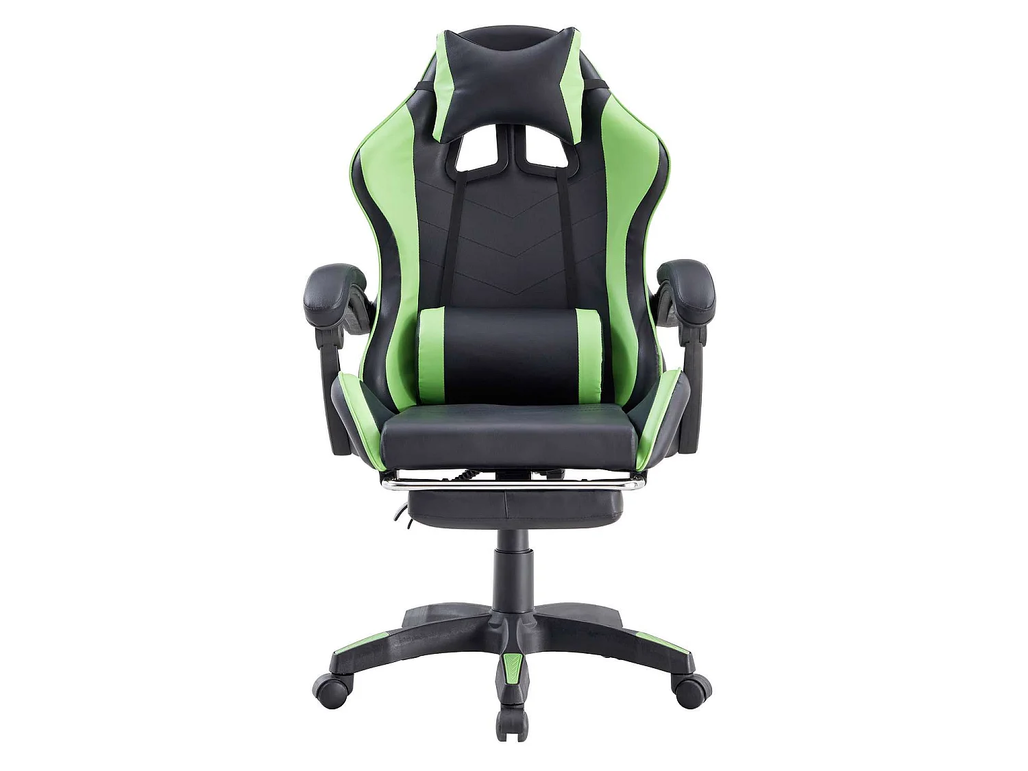 We Home - Cadeira gamer ergonômica verde e preta com encosto reclinável