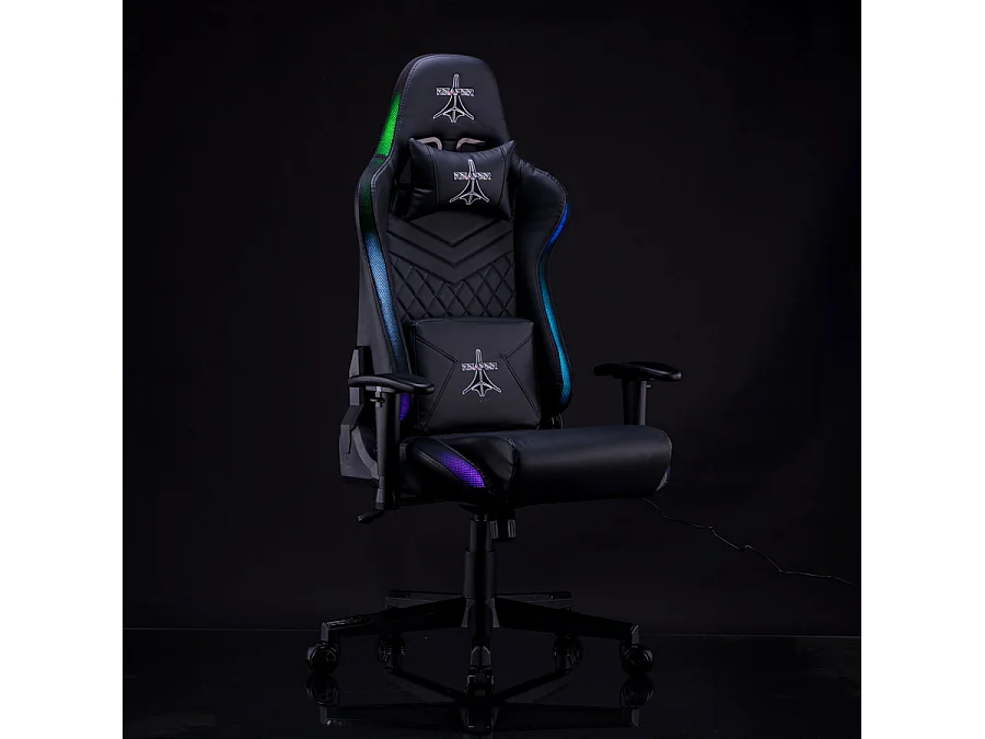 We Home - Chaise de jeu réglable et inclinable avec LED intégrées pour le bureau et la maison