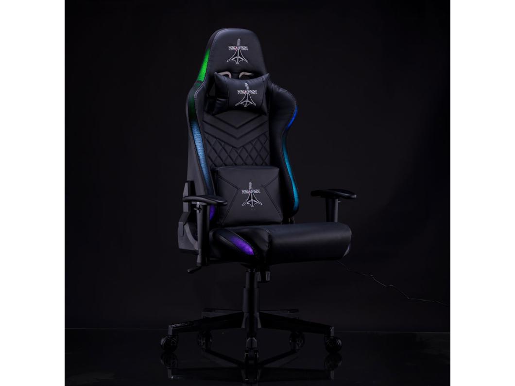 We Home - Cadeira gamer ajustável e reclinável com LEDs integrados para escritório e casa
