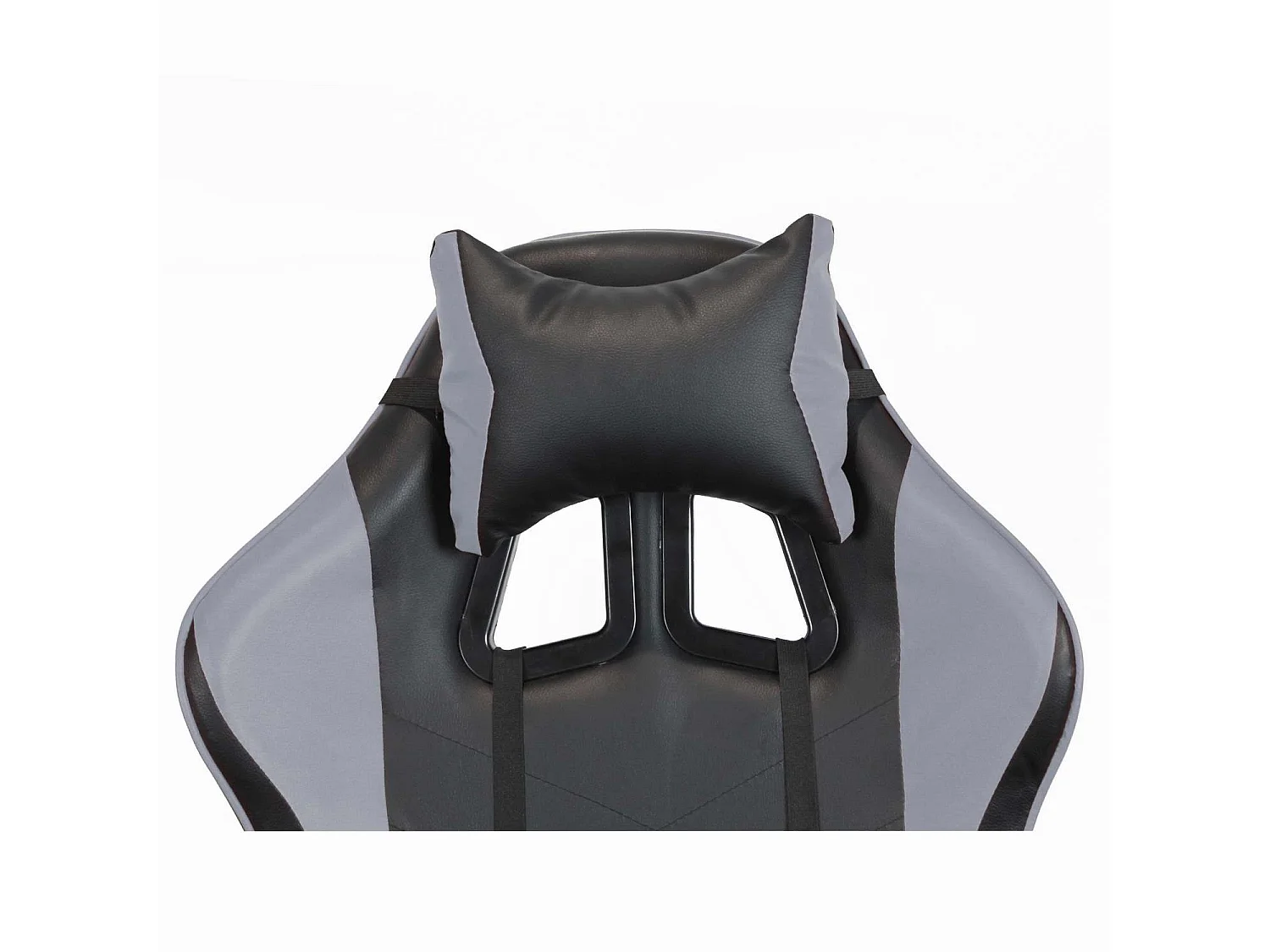 We Home - Cadeira gamer ergonômica cinza e preta com encosto reclinável