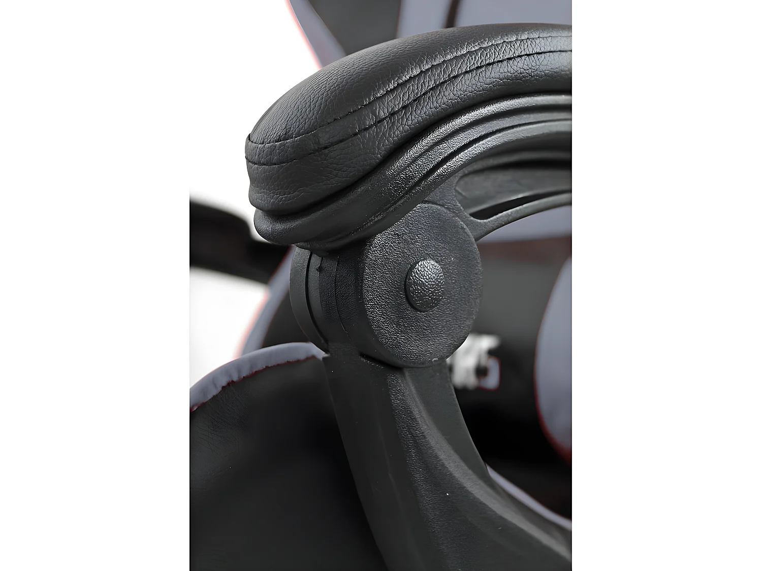 We Home - Cadeira gamer ergonômica cinza e preta com encosto reclinável