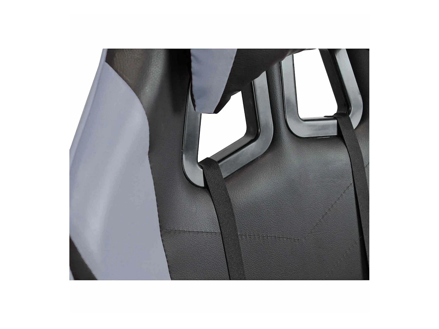 We Home - Chaise gamer ergonomique grise et noire avec dossier inclinable