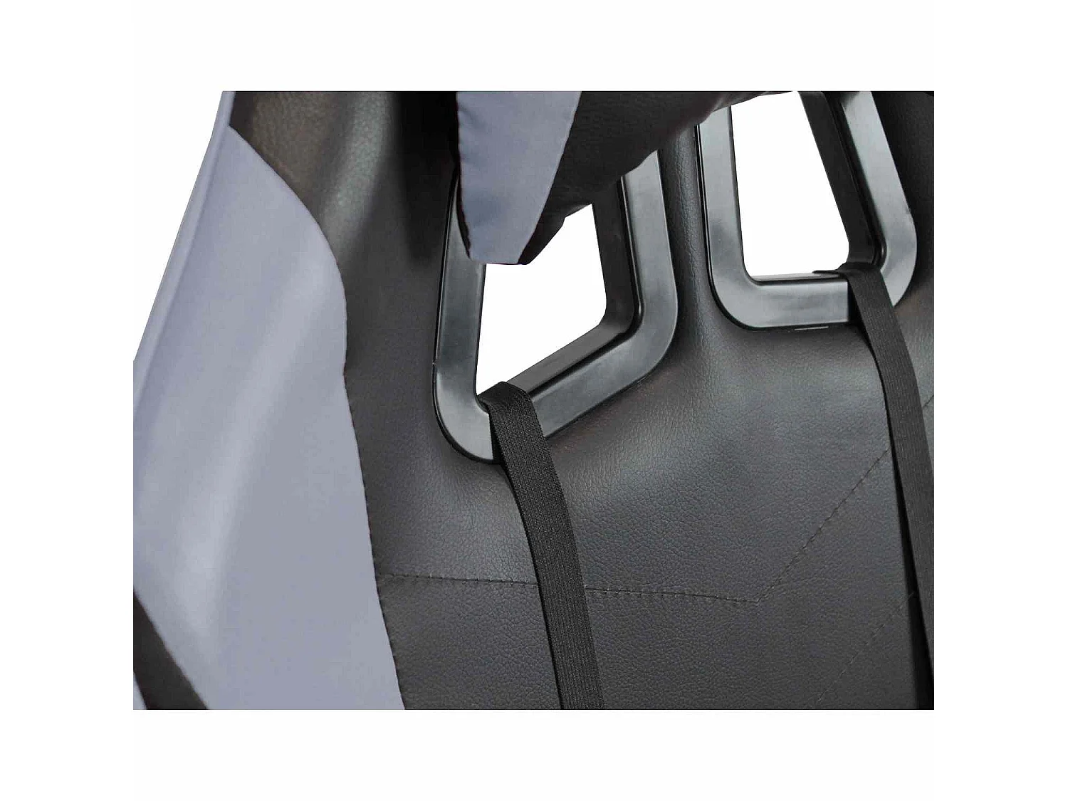 We Home - Poltrona sedia gaming grigio e nera ergonomica con schienale reclinabile