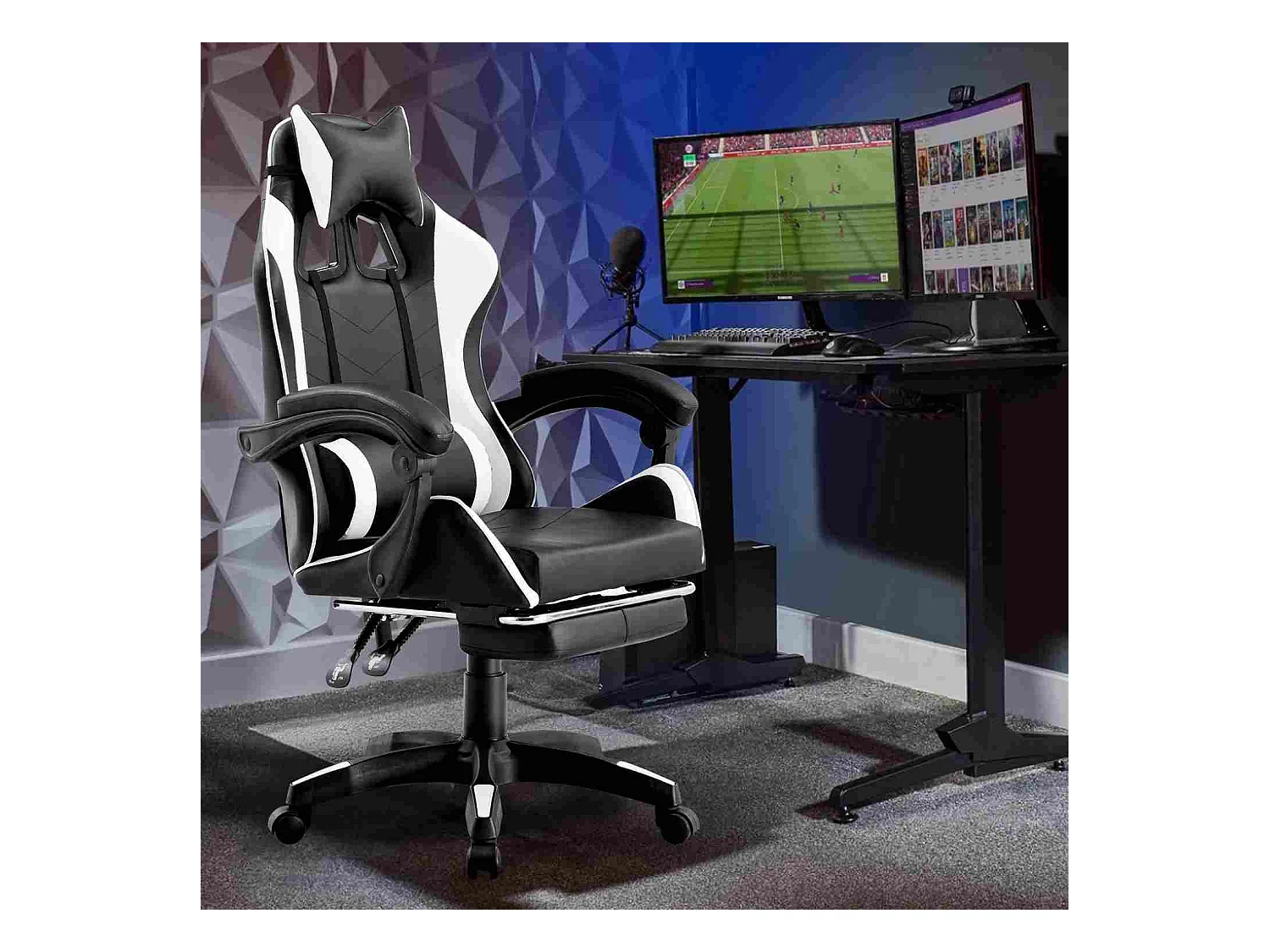We Home - Chaise de bureau de course de jeu avec dossier inclinable
